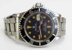 A Gent's ROLEX Submariner Wristwatch, ref: 1680, case no 5454390, caliber 1560 movement no.