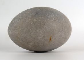 A blown Ostrich egg, 14cm long.