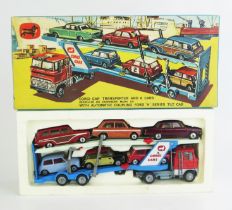 Corgi GS41 Gift Set "Transporter Set" containing Ford Articulated Car Transporter with 6 cars - (