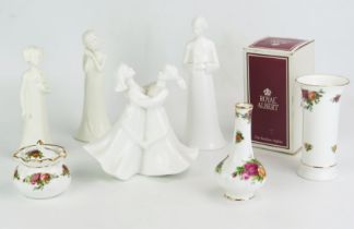 A Doulton figure group HN4077 Kindred Spirits, two Royal Worcester figures 'You're a Star' and '