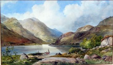 James Ferrier (1840-1900) 'Loch Etive', watercolour, signed and dated 1871. 29 x 50cm F & G.