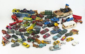 Collection of Playworn Diecast including Spot-On, Matchbox, Corgi, Dinky, Huskey etc., Fisher