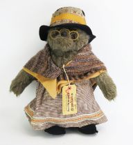 Gabrielle Designs Aunt Lucy from Paddington Bear, fully dressed with tag