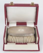 An Elizabeth II silver backed gents brush and comb set, maker Deakin & Francis Ltd, Birmingham,