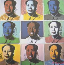 Andy Warhol - Multiple Images of Mao, 1972, Limited Edition Art Print, No. 1602/2400, Holographic