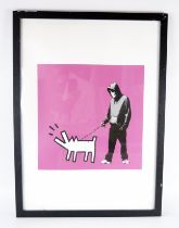 Banksy - 'Choose Your Weapon', Limited Edition Lithographic Print (Pink) published by Prints on
