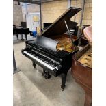 Steinway (c1979) A 6ft 11in Model B grand piano in a satin ebonised case on square tapered legs.