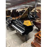 Grotrian Steinweg (c1988) A 5ft 4in grand piano in a bright ebonised case on square tapered legs.