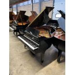 Kawai (c2007) A 5ft Model GM-12 grand piano in a bright ebonised case on square tapered legs;