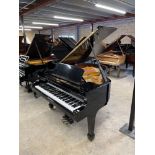 Hoffmann (c2011) A 5ft 10in Model T177 grand piano in a bright ebonised case on square tapered legs.