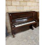 Steinway (c1906) A Vertegrand upright piano in a rosewood case; together with a stool. IRN: QBGP6GXA