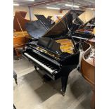 Bechstein (c1972) A 6ft 7in Model B grand piano in a bright ebonised case on square tapered legs.