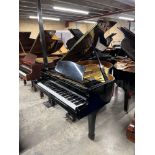 Yamaha (c1992) A 5ft 7in Model G2 grand piano in a bright ebonised case on square tapered legs;