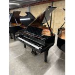 Boston (c2015) A 5ft 4in Model 163 grand piano in a bright ebonised case on square tapered legs.