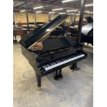 Weber (c2000) A 5ft Model WLG50 grand piano in a bright ebonised case on square tapered legs.