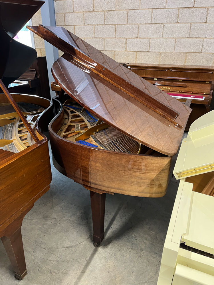 Blüthner (c1982) A 5ft 10in Style 10 grand piano in a bright mahogany case on square tapered legs; - Image 7 of 9