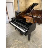 Yamaha (c2015) A 4ft 11in Model GB1 grand piano in a bright ebonised case on square tapered legs;