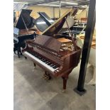 Essex (c2007) A 5ft Model EGP155 grand piano in a bright mahogany case on turned and fluted legs.