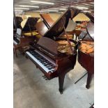 John Broadwood (c1990s) A 5ft 2in grand piano in a bright mahogany case on square tapered legs.