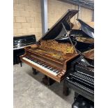 Steinway (c1892) A 6ft 2in 85-note Model A grand piano in a rosewood case on turned fluted '