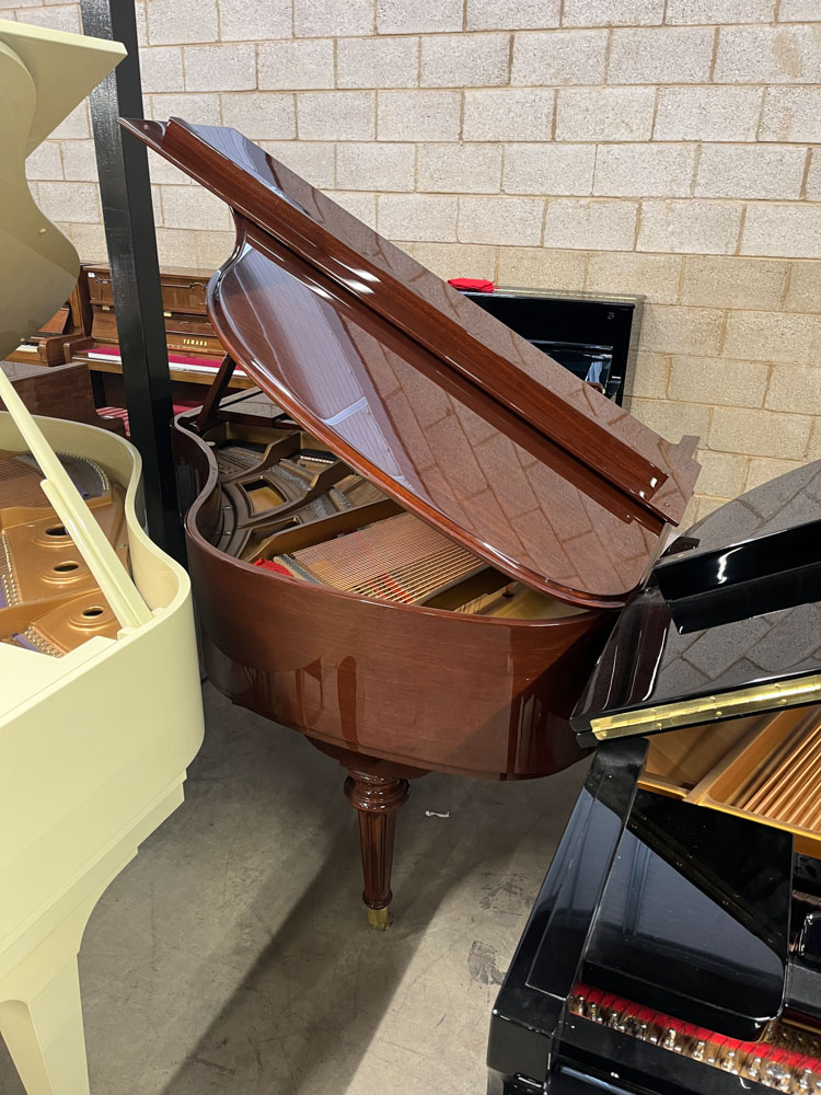 Essex (c2007) A 5ft Model EGP155 grand piano in a bright mahogany case on turned and fluted legs. - Image 7 of 8