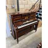 Erard (c1900) An upright piano. AMENDMENT Is in a faux rosewood case.