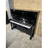 *Yamaha (c1995) A 131cm Model U300 upright piano in a bright ebonised case. There is VAT on this