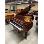 Schimmel (c1984) A 6ft 8in Model 208 grand piano in a bright mahogany case on square tapered legs;
