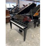 Yamaha (c2016) A Model N3 digital grand piano in a bright ebonised case on square tapered legs.