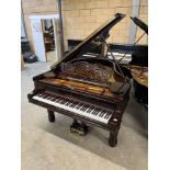 Steinway (c1892) A 6ft 2in 85-note Model A grand piano in a bright rosewood case on turned fluted