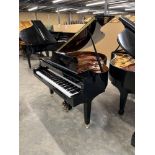 Yamaha (c2021) A 5ft Model GB1K grand piano in a bright ebonised case on square tapered legs;