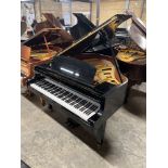 Yamaha (c1989) A 5ft 3in Model GH1 grand piano in a bright ebonised case on square tapered legs;
