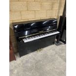 Yamaha (c2022) A Model B1 upright piano. AMENDMENT Is a Model B1 PE.