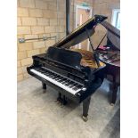 Weber (c2000s) A 4ft 11in grand piano in an ebonised case on square tapered legs; together with a