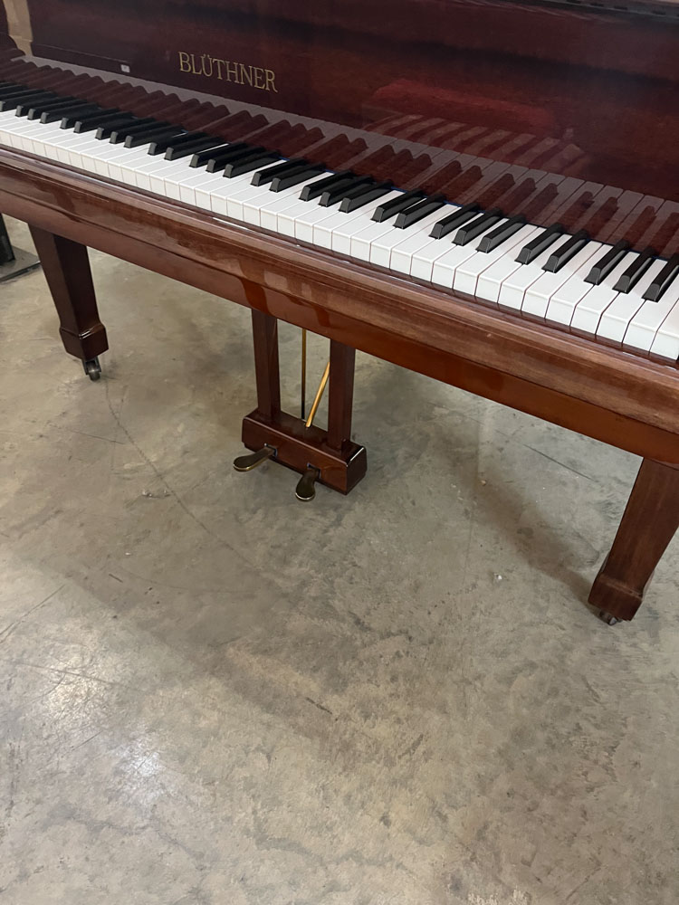 Blüthner (c1982) A 5ft 10in Style 10 grand piano in a bright mahogany case on square tapered legs; - Image 3 of 9