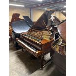 Bechstein (c1900) A 6ft 7in Model B grand piano in a mahogany and satinwood banded case on dual