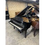 Steinway (c1949) A 5ft 1in New York Model S grand piano in an ebonised case on square tapered legs.