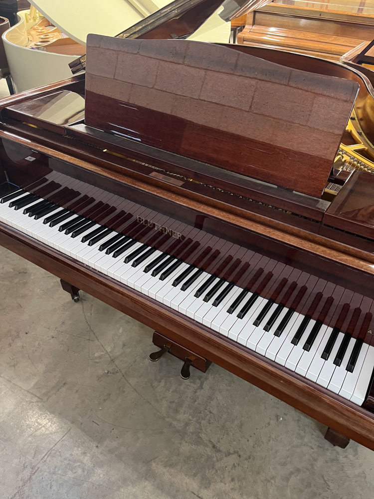 Blüthner (c1982) A 5ft 10in Style 10 grand piano in a bright mahogany case on square tapered legs; - Image 2 of 9