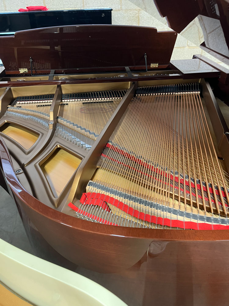 Essex (c2007) A 5ft Model EGP155 grand piano in a bright mahogany case on turned and fluted legs. - Image 8 of 8