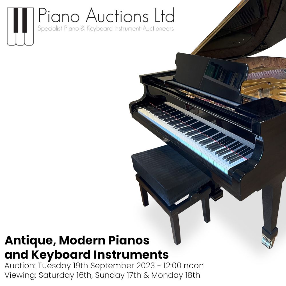 Piano Auctions Ltd 19th September 2023