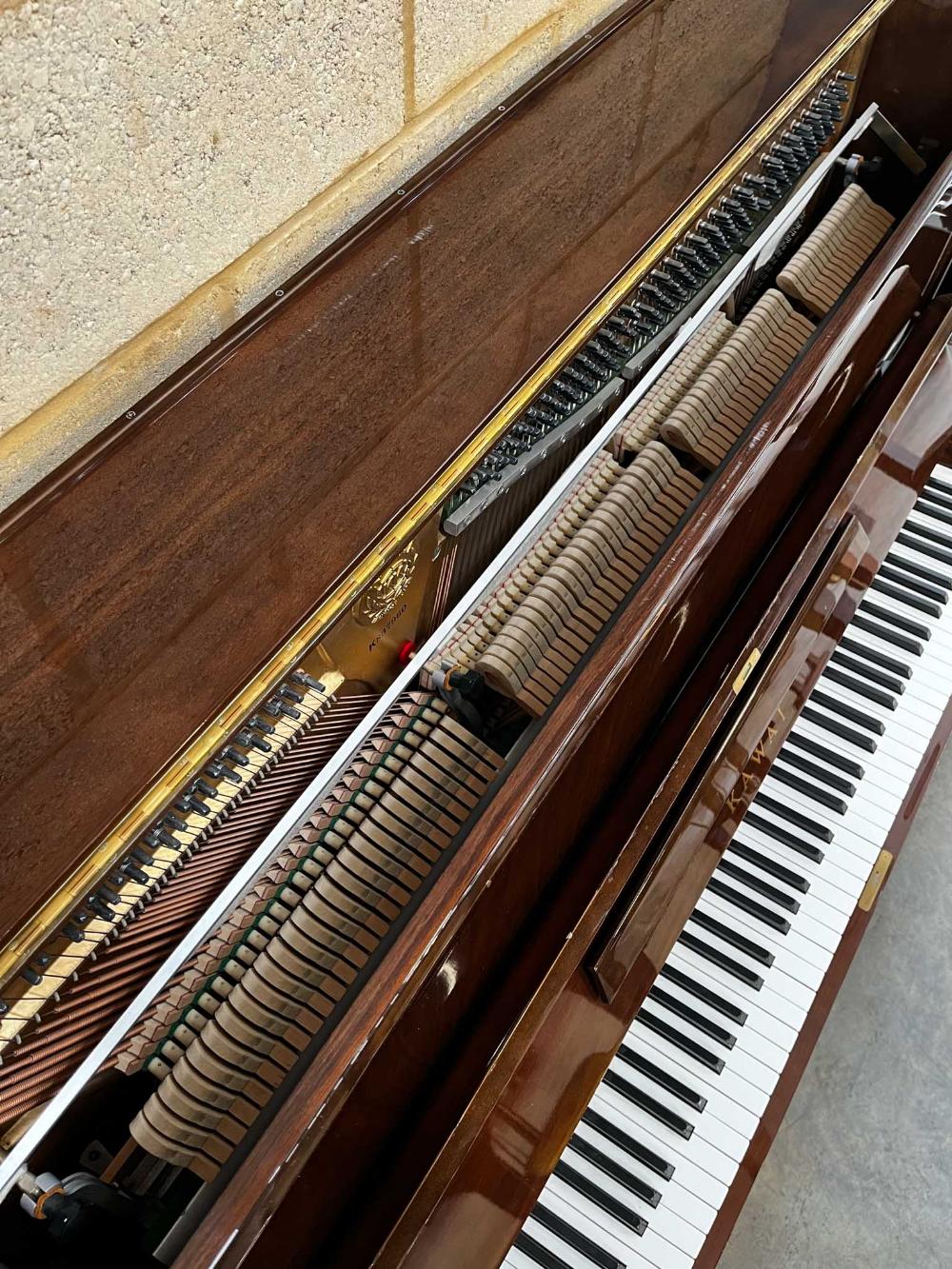 Kawai (c1976) A 132cm Model BL-61 upright piano in a traditional bright mahogany case; together with - Image 4 of 5