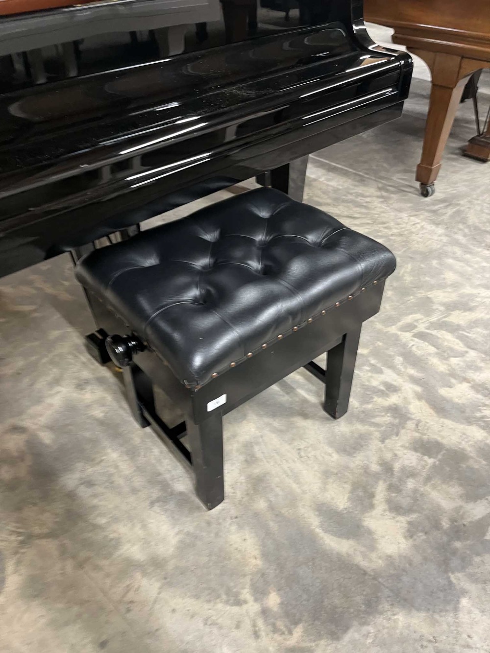 Yamaha (c2010) A 6ft 1in Model C3 grand piano in a bright ebonised case on square tapered legs; - Image 9 of 9
