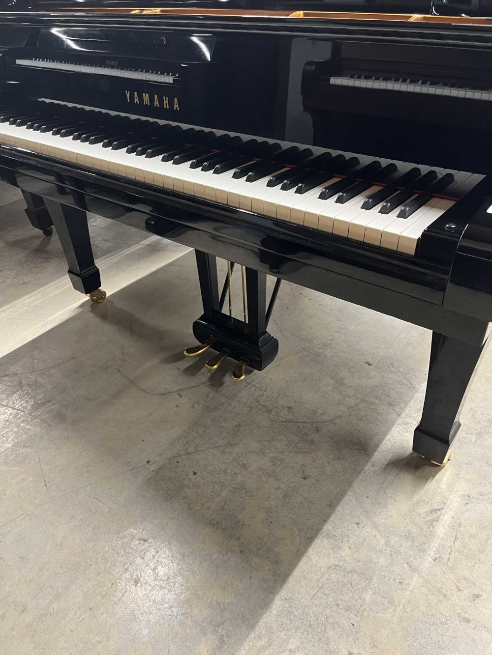 Yamaha (c2003) A 6ft 3in Model S4 grand piano in a bright ebonised case on square tapered legs. - Image 3 of 8