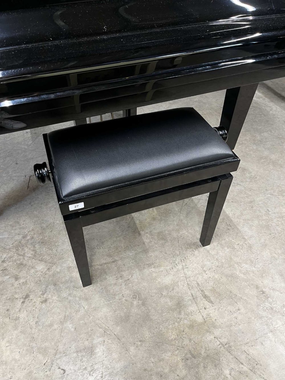 Yamaha (c2012) A 5ft 8in Model C2X grand piano in a bright ebonised case on square tapered legs; - Image 9 of 9