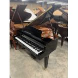 Yamaha (c2021) A 5ft Model GB1K grand piano in a bright ebonised case on square tapered legs;