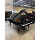 Bechstein (c1985) A 9ft 2in concert grand piano in a bright ebonised case on square tapered legs.