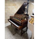 Bechstein (c1900) A 6ft 7in Model B grand piano in a mahogany and satinwood banded case on dual