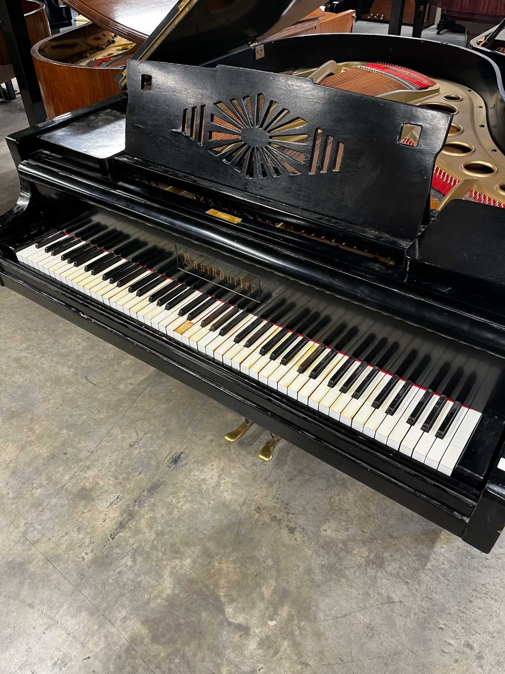 Bösendorfer (c1920) A 5ft 7in Model 170 grand piano in an ebonised case on square tapered legs. IRN: - Image 2 of 8