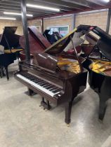 Blüthner (c1984) A 5ft 5in Model 10 grand piano in a bright mahogany case on square tapered legs.