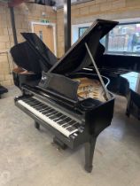 Steinway (c1936) A 5ft 1in Model S grand piano in an ebonised case on square tapered legs. IRN: